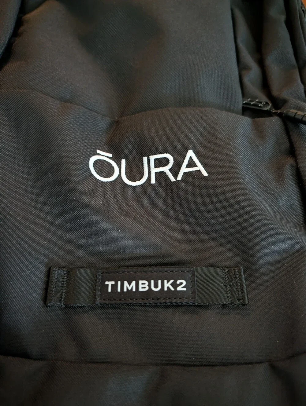 Timbuk2 Parkside Eco Black Backpack Company Logo Bag